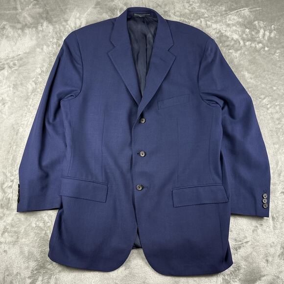 Polo Ralph Lauren Other - Vintage Polo Ralph Lauren Blazer Mens 44 Blue Flannel 100% Cashmere Jacket